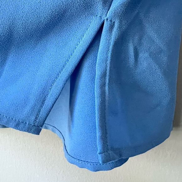 Jones New York Women's Jasper Roll-Cuff Blouse Blue Horizon Size Small - Picture 6 of 12